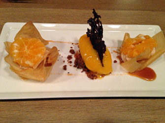 Paris Update Beaucoup restaurant orange Dessert