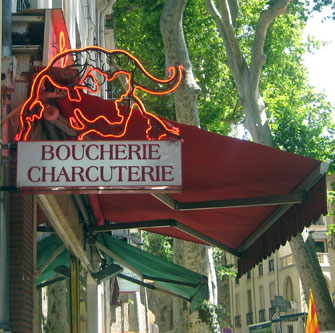 Paris Update Ceret Butcher Neon Sign