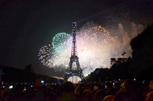 Paris Update Bastille Day-Eiffel Tower Fireworks