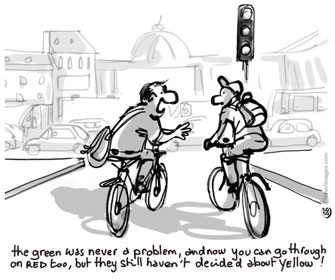 Paris Update bike cartoon