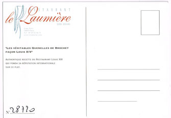 Paris Update Le Laumiere restaurant QuenellesBack