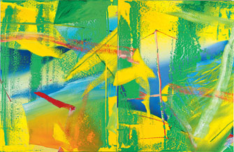 Paris Update Gerhard Richter Centre Pompidou Jaune-vert