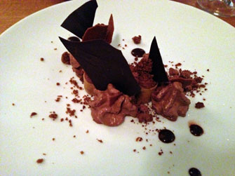 Paris Update Blue Valentine restaurant chocolate dessert