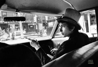 Paris Update-Bob-Dylan-With Top-Hat-Pointing-In-Car-Philadelphia-PA-1964-Daniel-Kramer