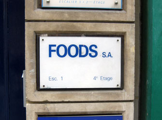 Paris Update Shop Signs Foods SA
