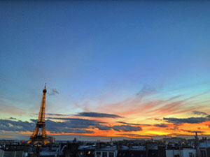 Paris Update sunset eiffel tower