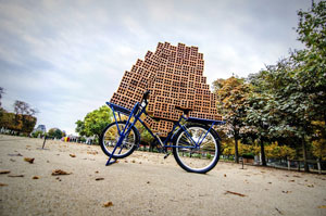 Paris Update bricks on a bicycle hector zamora