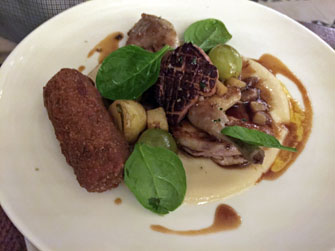 Paris Update Les Chouettes restaurant quail foie gras