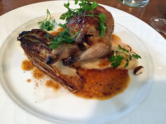 Paris Update Marsangy restaurant quail