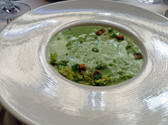Paris Update Le Gaigne restaurant lettuce soup