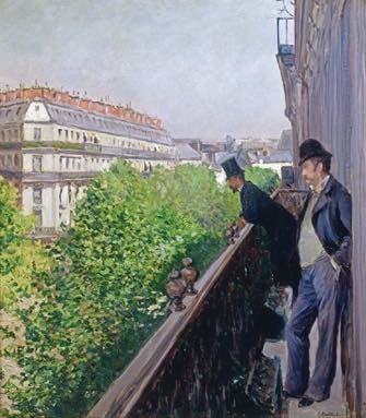 "Un Balcon" (1880) by Gustave Caillebotte. Haussmann’s Paris 