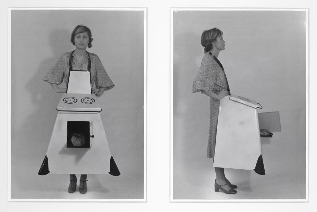 "Housewives’ Kitchen Apron" (1975/2003), by Birgit Jurgenssen. 