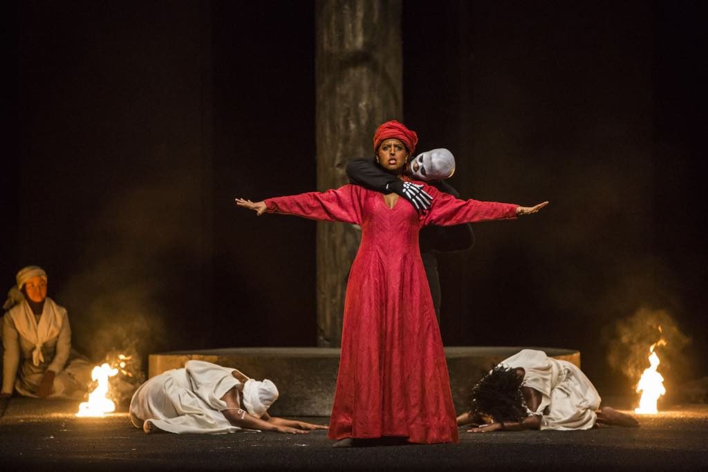 Varduhi Abrahamyan as Ulrica, Un Ballo in Maschera, Opera National de Paris