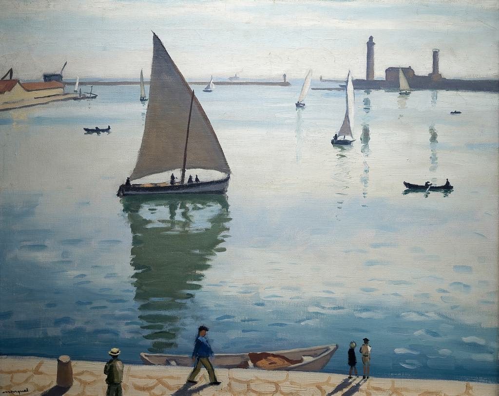 Albert Marquet’s "Sailboats in Sète" (1924). © Musée Paul Valéry