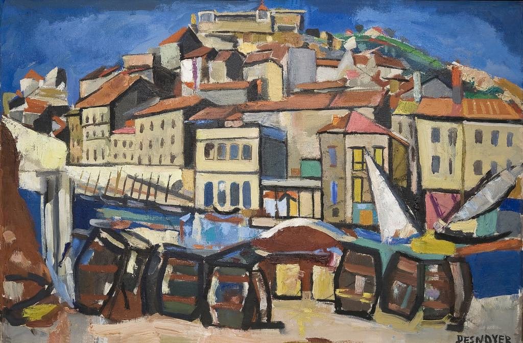 "The Port of Sète" (1948), by François Desnoyer. © Musée Paul Valéry