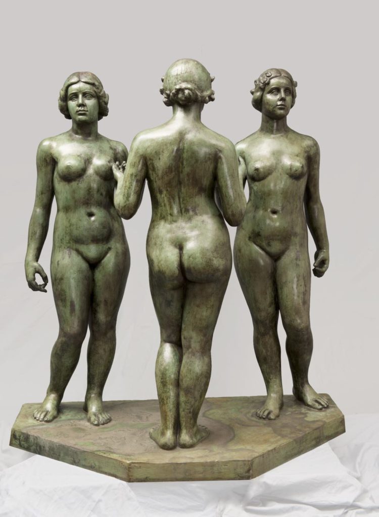 Aristide Maillol, "The Three Nymphs or Nymphs of the Meadow (1930-37). Photo © Jean-Alex Brunelle