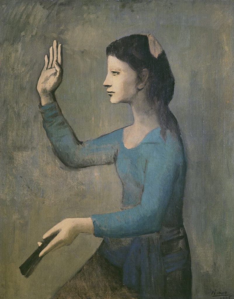 "Lady with a Fan" (1905). picasso