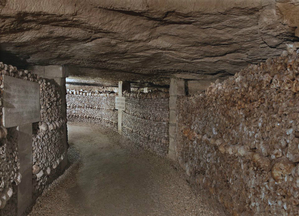 The Catacombs of Paris.