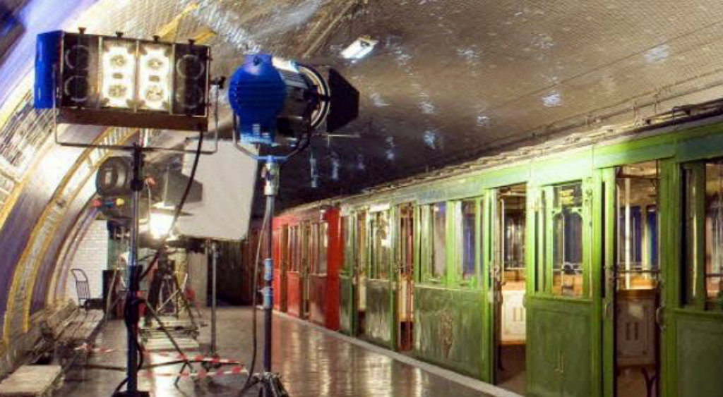 The film set at Porte de Lilas’ disused platform
