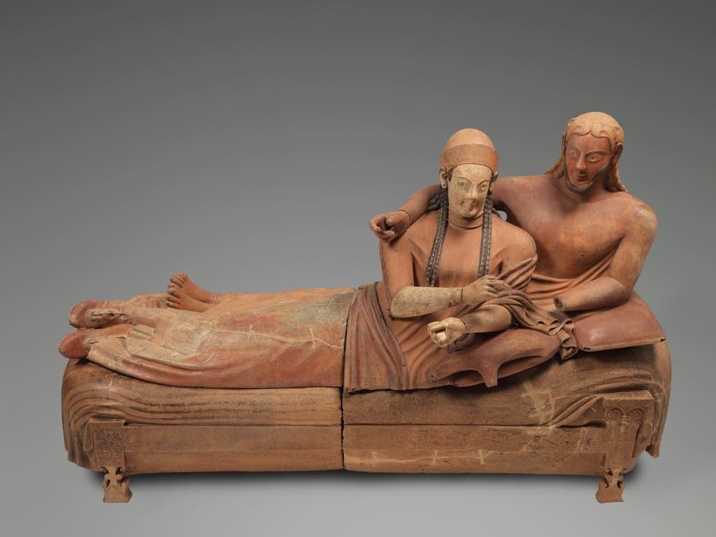 "Sarcophagus of the Spouses" (c. 520-510 B.C.E. © Musée du Louvre l Philippe Fuzeau