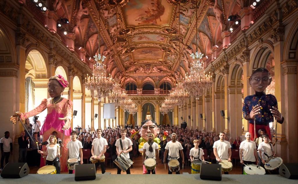 Last week’s presentation of the Théâtre du Châtelet’s upcoming season at Paris’s Hôtel de Ville. Photo: Vincent Pontet