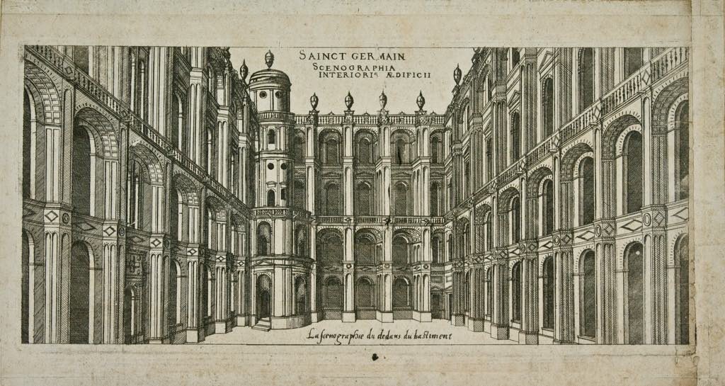 "Courtyard of the Château de Saint-Germain-en-Laye" (1576), by Jacques Androuet du Cerceau. © MAN