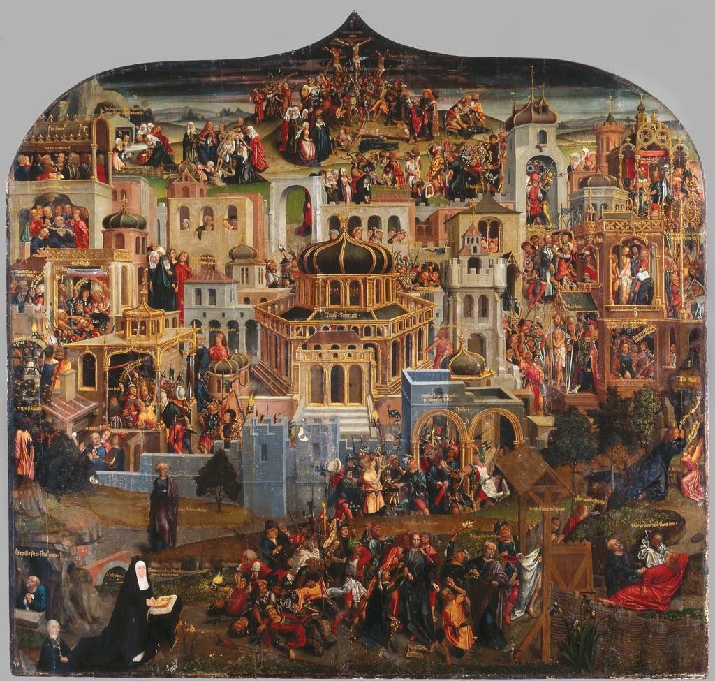 "Panorama of Jerusalem" (c. 1517). Flemish School. Chambord