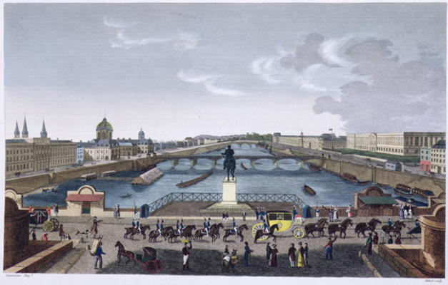 The Pont Neuf around 1815-20, after Henri Courvoisier-Voisin. Bibliotheque des Arts Decoratifs.