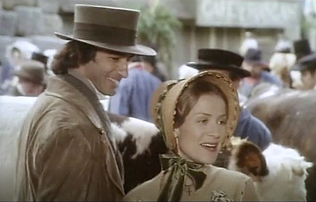 Rodolphe (Christophe Malavoy) and Emma (Isabelle Huppert) at the agricultural show in Claude Chabrol’s 1991 film of Madame Bovary.