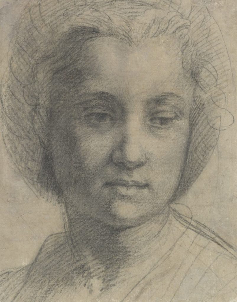 "Head of a Young Woman" (c. 1517), by Andrea del Sarto. Fondation Custodia, Collection Frits Lugt, Paris