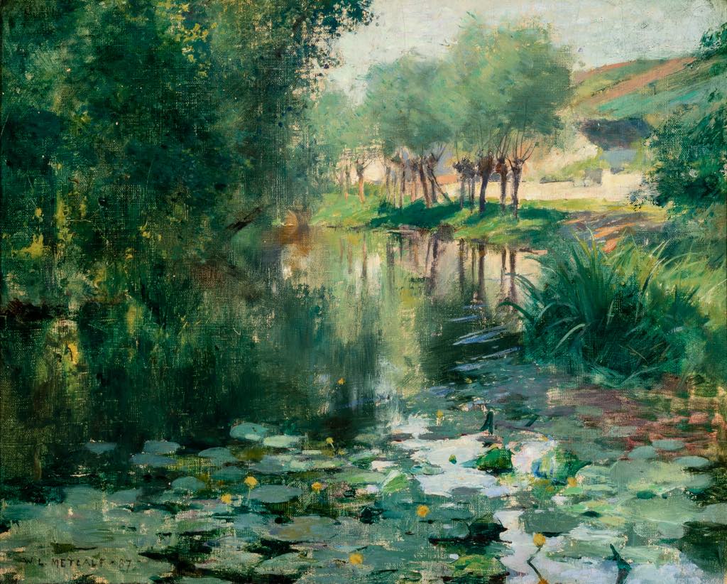 "The Lily Pond" (1887), by Willard Metcalf. © Terra Foundation for American Art, Chicago