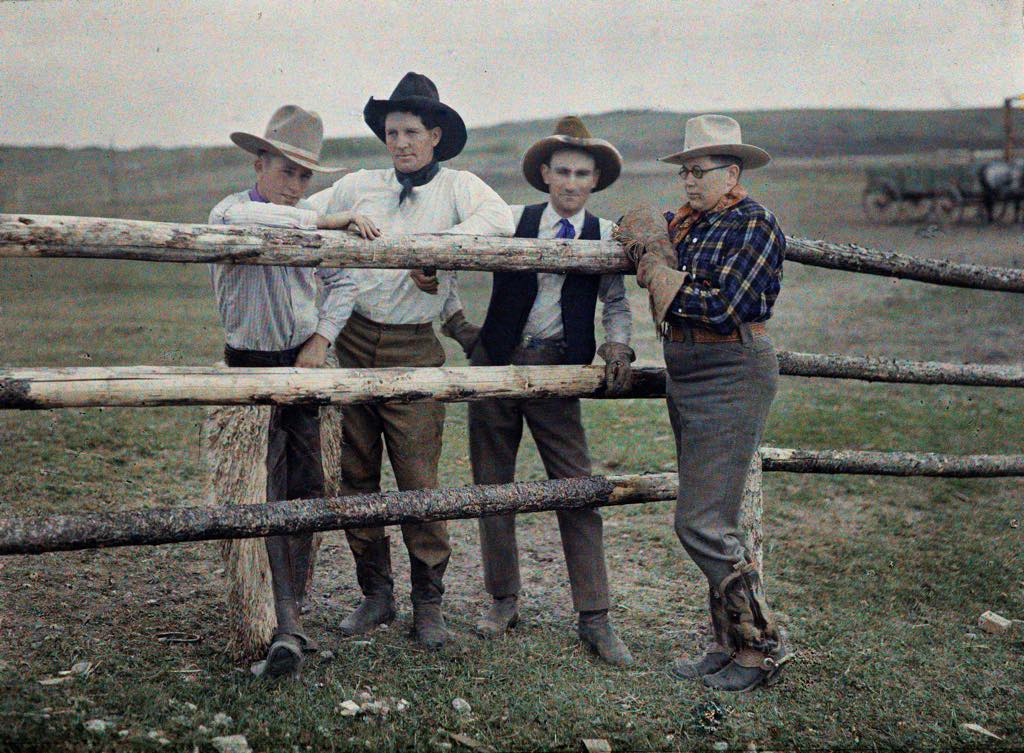 "Canada, Calgary, Rocky Mountain Pony Polo Ranch, Springbank, May 1926." Photo: Archives de la Planète/Frédéric Gadmer