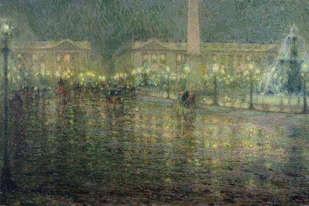 "Place de la Concorde" (1909), by Henri Le Sidaner, one of the painters mentioned in In Search of Lost Time. Musée des Beaux-Arts, Tourcoing. © Bridgeman Images