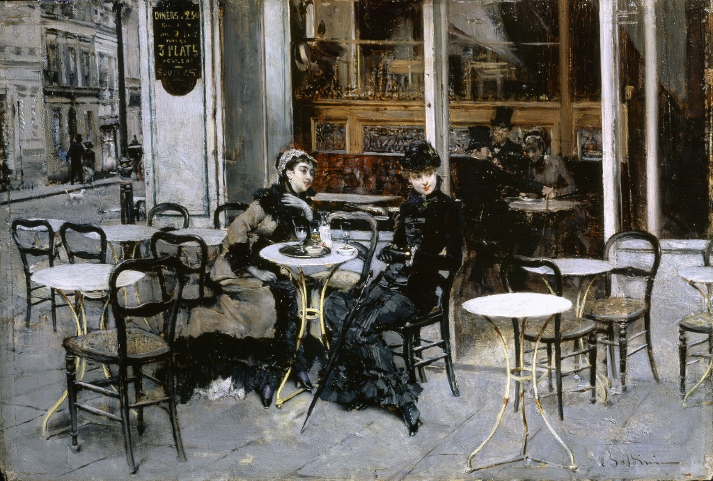 "Conversation au Café" (1879). © Francesca Dini Archive, Florence