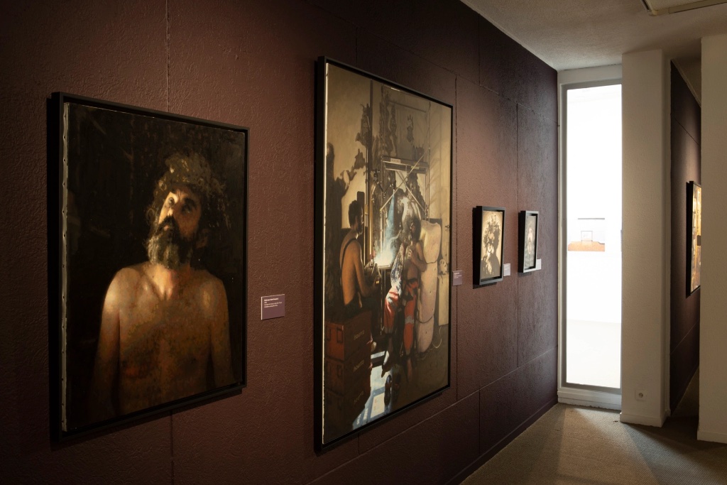 Exhibition view, with Boisrond’s self-portrait as St. Francis in ecstasy on the far left. © Gilles Hutchinson/Musée Paul Valéry