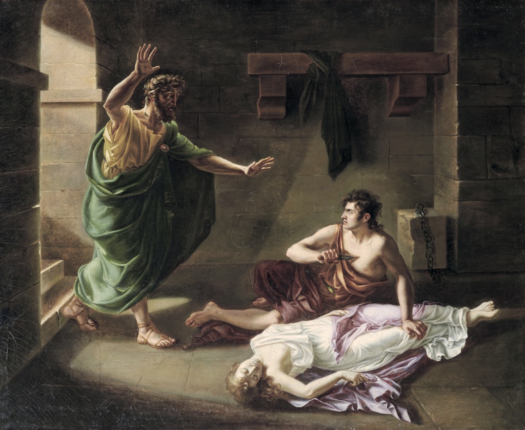 "La mort d’Antigone" (second quarter of the 19th century), by Victorine Angélique Genève-Rumilly. Grenoble, Musée de Grenoble © J.L. Lacroix