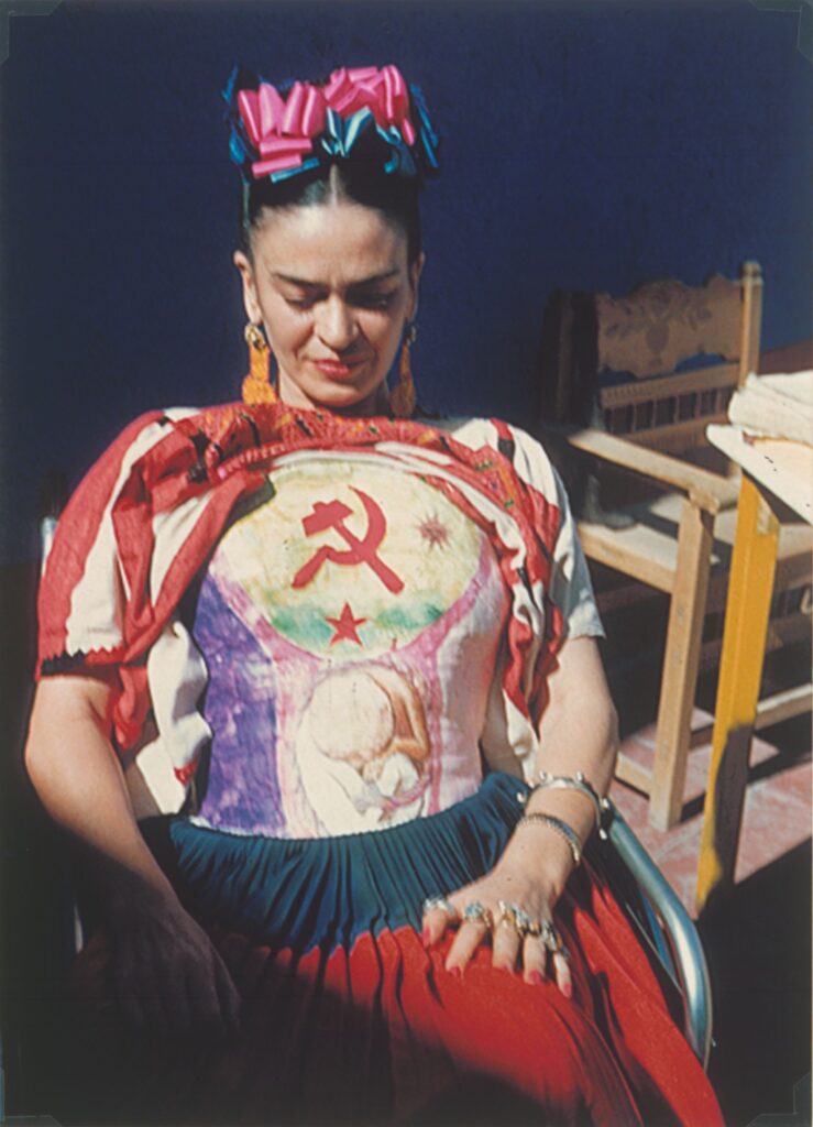 Frida Kahlo, photographed by Florence Arquin (c. 1951). Private collection © Diego Rivera and Frida Kahlo Archives, Bank of México, fiduciary in the Frida Kahlo and Diego Rivera Museums Trust