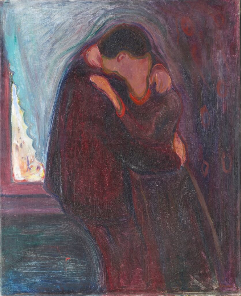 "The Kiss" (1897), by Edvard Munch. Oslo, Norway, Munchmuseet Photo: CC BY 4.0 © Munch Museet