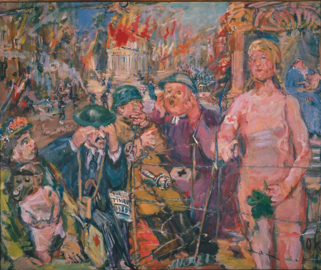 "Anschluss–Alice im Wunderland" (1942. © Fondation Oskar Kokoschka/Adagp, Paris 2022