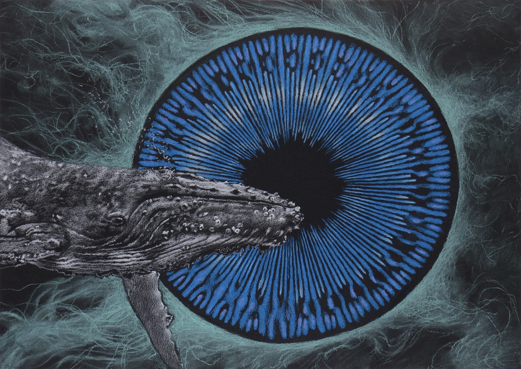 "Hunchback Whale Cymatics" (2022), by Julien Salaud. © Julien Salaud