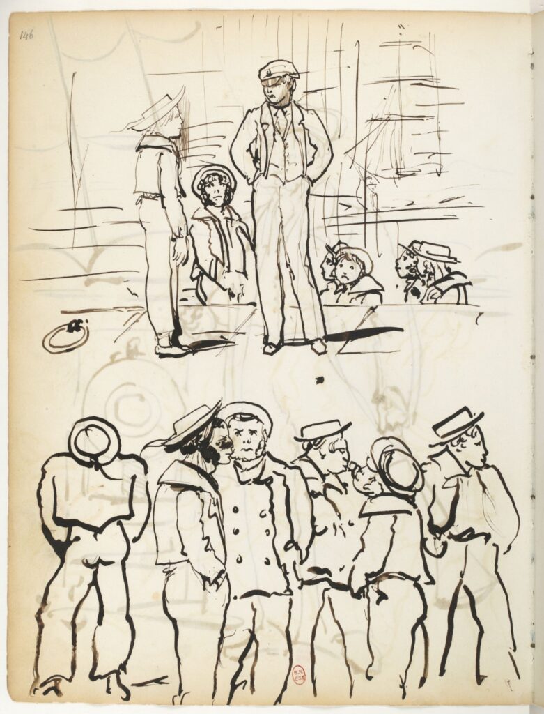 Drawing from Sketchbook no. 1 (1859-64), by Edgar Degas. © BnF