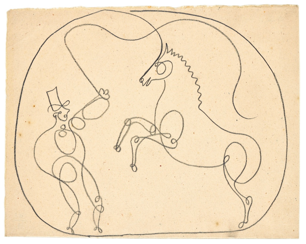 "Horse and Trainer" (1920). © Succession Picasso 2023© RMN-Grand Palais (Musée National Picasso-Paris)