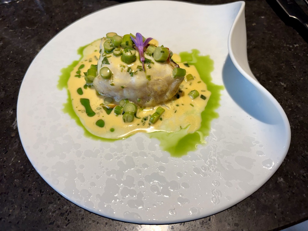 Sea bream with beurre blanc and sambal belacan.